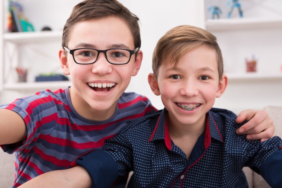 Teenager Boys Taking Selfie