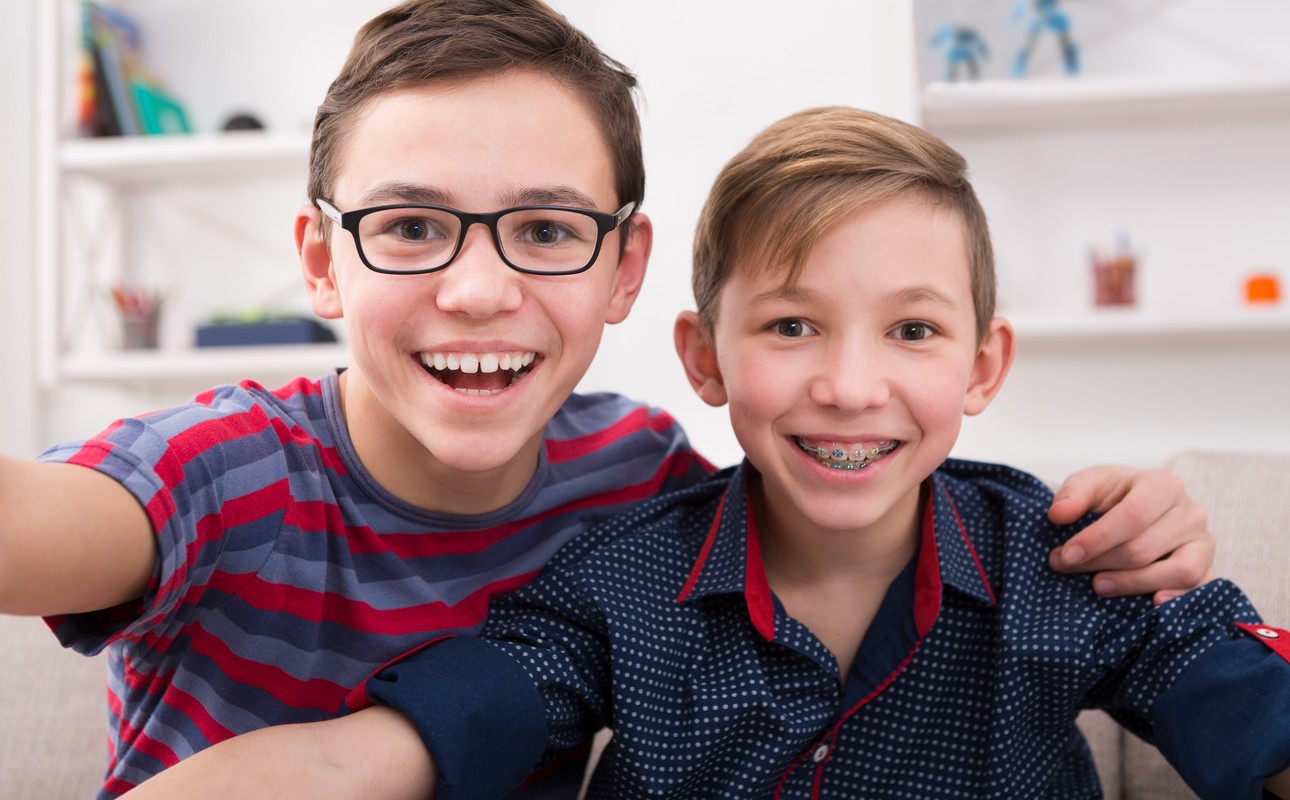 Teenager Boys Taking Selfie