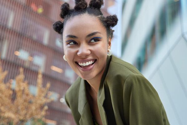 Girl Smiling Outdoors